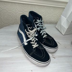 Navy blue vans high top
